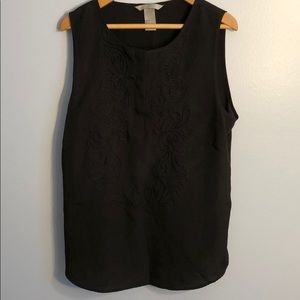 H&M black tank top blouse
